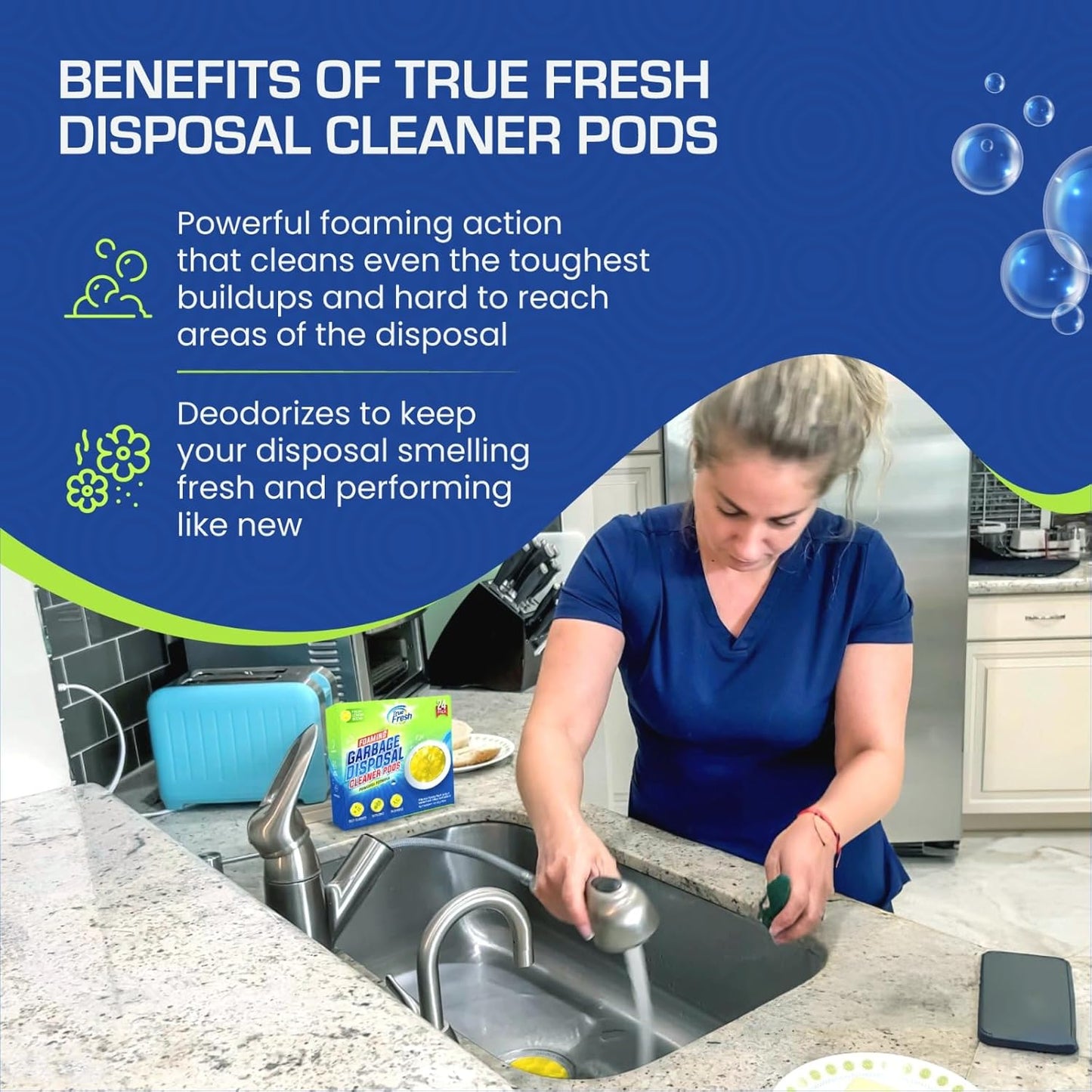 True Fresh Garbage Disposal Cleaner Pods 24 Pack
