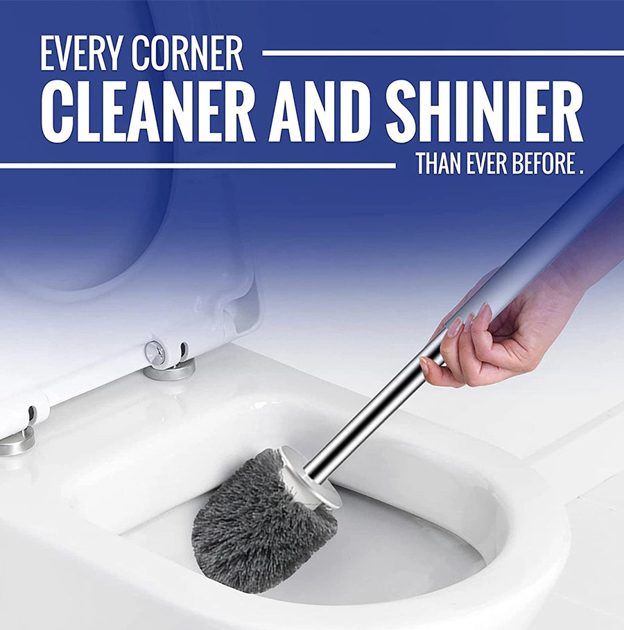 True Fresh Toilet Brush & Plunger Set – Pack of 2 With Caddy Holder