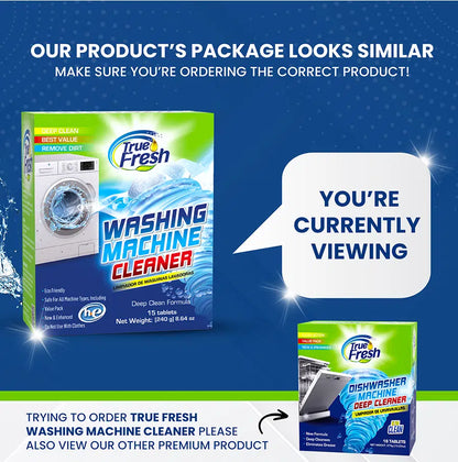 True Fresh Washing Machine Cleaning Tablets – 15 Pack